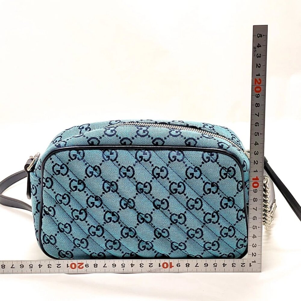 Gucci Crossbody bag Blue Canvas 850-042425 - Picture 2 of 14